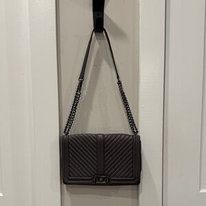 Rebecca Minkoff Charcoal Quilted Crossbody Bag